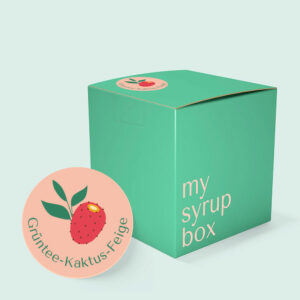Mysyrupbox Eistee-Kaktus-Feige Sirupbox Hochformat